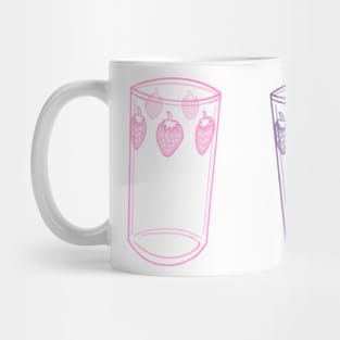 Nana anime strawberry glasses (pastel pink and purple) Mug